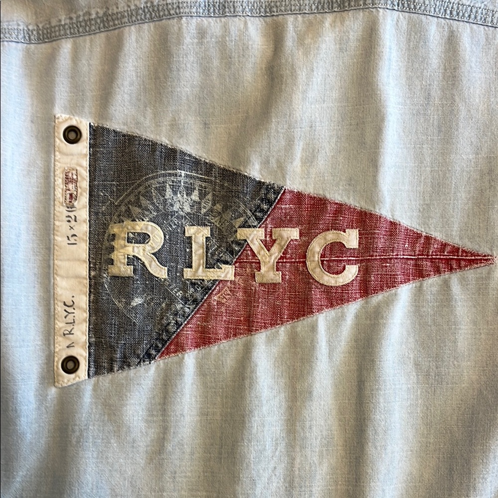 RL Blue Chambray Shirt with RL Yacht Club Patch